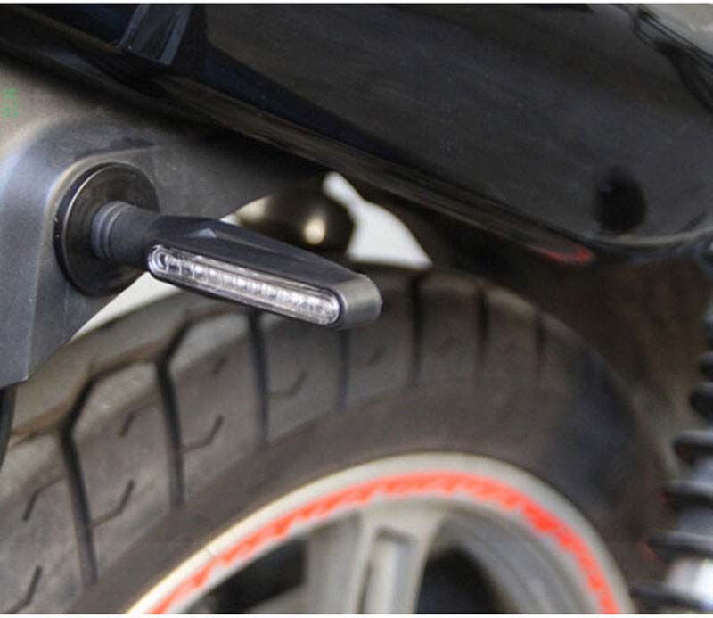 4pcs Motorcycle Turn Signal Lights 12 LED Flowing Indicator Lighting DRL Indicators Motor Flashing Brake Lamps