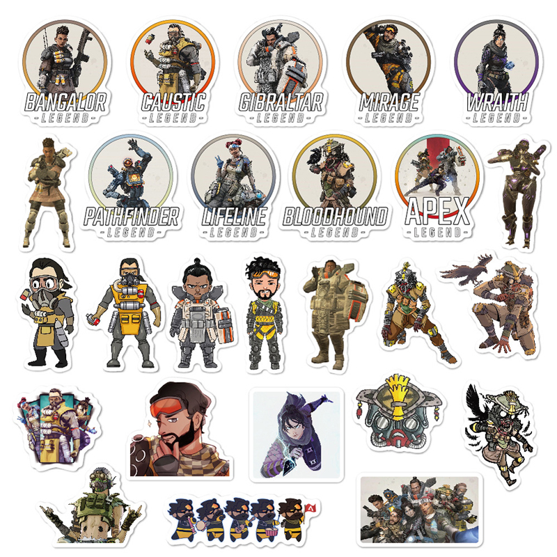 Super Hero Game Stickers for Toy Luggage Moto Car Suitcase Laptop Skateboard Graffiti PVC Waterproof Cartoon Stickers