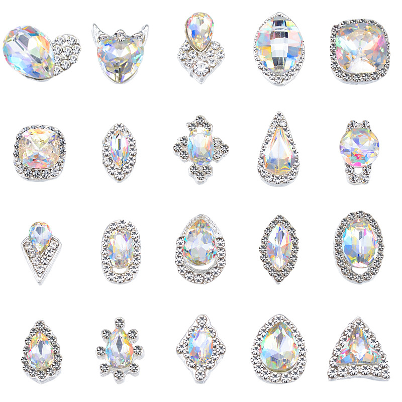 CHNRMJL 100Pcs/Pack 20 Style Heart Water K9 Nail Art Rhinestones 3D Alloy Shiny Crystal AB GemNails Decorations Accessories Kit
CHNRMJL 100Pcs/Pack 20 Style Heart Water K9 Nail Art Rhinestones 3D Alloy Shiny Crystal AB GemNails Decorations Accessories Kit