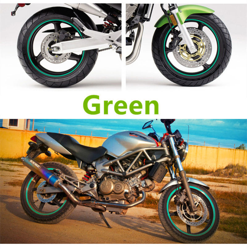 Strips Motorcycle Wheel Sticker Reflective Decals Rim Tape Bike Car Styling For YAMAHA HONDA SUZUKI Harley BMW