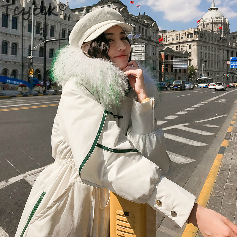 Tcyeek Winter Coat Female Women Down Coats Jackets Warm Woman Down Parka Real Fur Hooded Korean Fashion Long Clothes LWL1343, Black
Tcyeek Winter Coat Female Women Down Coats Jackets Warm Woman Down Parka Real Fur Hooded Korean Fashion Long Clothes LWL1343, Black