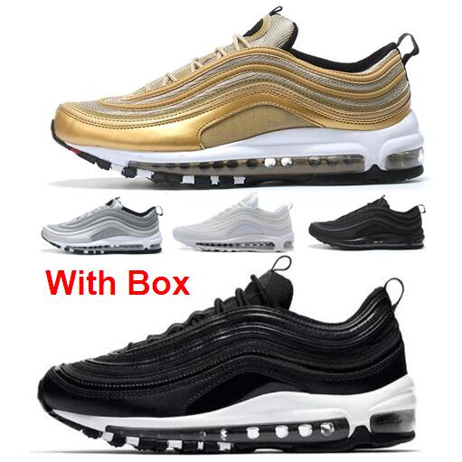with box 97 silver bullet triple black og qs metallic silver gold nero argento 97 scarpe da ginnastica classico taglia 36-45 running shoes
with box 97 silver bullet triple black og qs metallic silver gold nero argento 97 scarpe da ginnastica classico taglia 36-45 running shoes