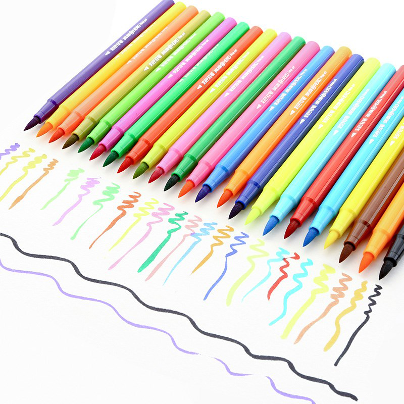 Hero Soft Brush Water Color Pens 12 18 24 36 48 Colors Brush Pen for Kids Painting Drawing Doodle Art Markers School Supplies
Hero Soft Brush Water Color Pens 12 18 24 36 48 Colors Brush Pen for Kids Painting Drawing Doodle Art Markers School Supplies