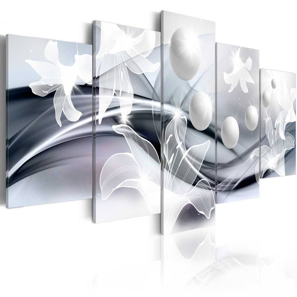 2019 Canvas Print Modern Abstract Floral Flower Lily Painting Home Decoration, Choose Color & Size( No Frame )