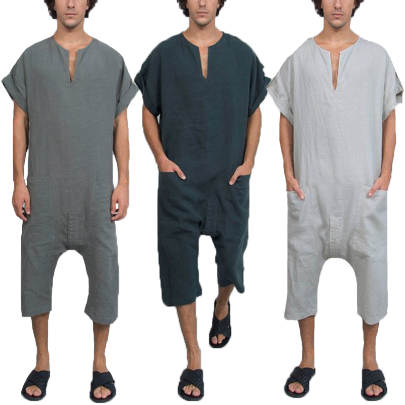 HEFLASHOR New Vintage Overalls Men Jumpsuits Rompers Plain V Neck Arab Kaftan Working Pockets Trousers Muslim Islamic Masculina, Light gray
HEFLASHOR New Vintage Overalls Men Jumpsuits Rompers Plain V Neck Arab Kaftan Working Pockets Trousers Muslim Islamic Masculina, Light gray