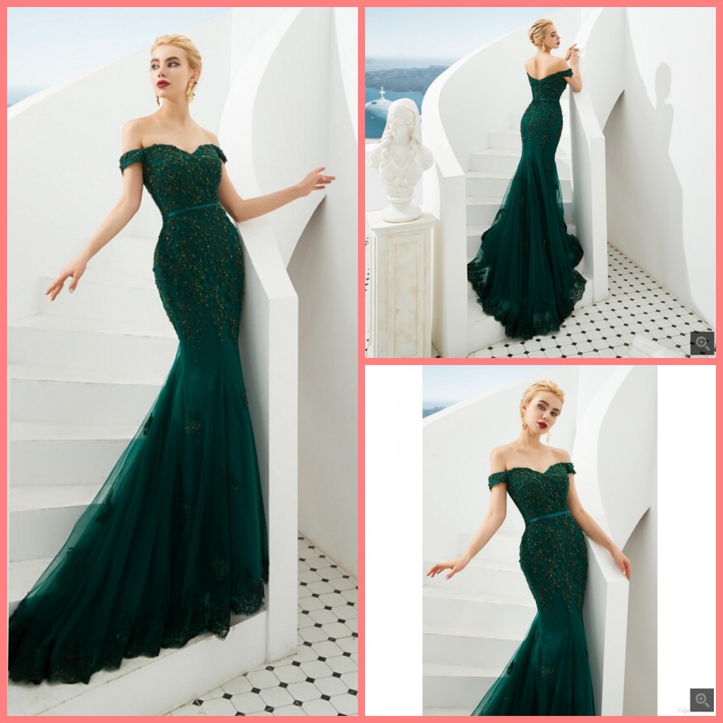 New arrival Dark Green 2019 Mermaid Evening Dress Tulle Lace Off Shoulder Long Prom Dress Luxury Applique Beaded Formal evening Gown, Fuchsia
New arrival Dark Green 2019 Mermaid Evening Dress Tulle Lace Off Shoulder Long Prom Dress Luxury Applique Beaded Formal evening Gown, Fuchsia