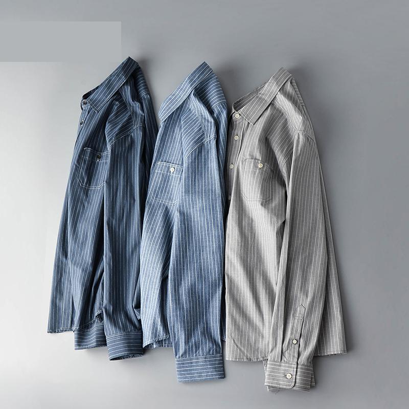 New autumn Striped Long Sleeved Shirt Men Casual Loose Pure Cotton Youth Tide Casual Shirts Turn-down Collar plus size -5XL6XL, K3
New autumn Striped Long Sleeved Shirt Men Casual Loose Pure Cotton Youth Tide Casual Shirts Turn-down Collar plus size -5XL6XL, K3