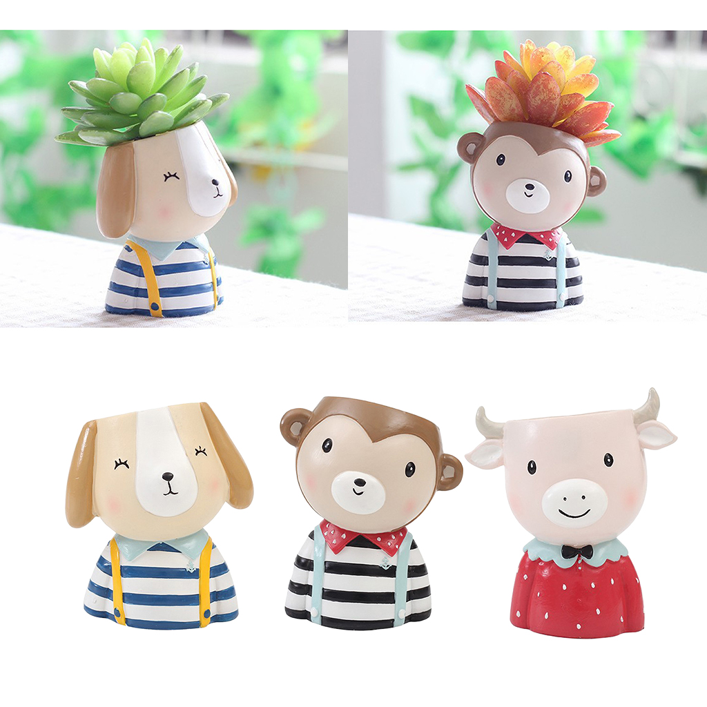 3pcs cute animal resin succulent planters small cactus pot cute gifts for home office
3pcs cute animal resin succulent planters small cactus pot cute gifts for home office