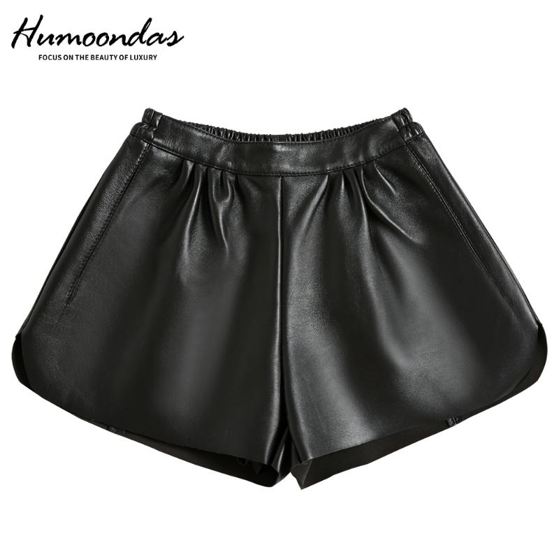 New Genuine Leather Wide Leg Shorts Women 100% Sheepskin Real Leather Shorts Casual Sexy Ladies Loose High Waist Black
New Genuine Leather Wide Leg Shorts Women 100% Sheepskin Real Leather Shorts Casual Sexy Ladies Loose High Waist Black