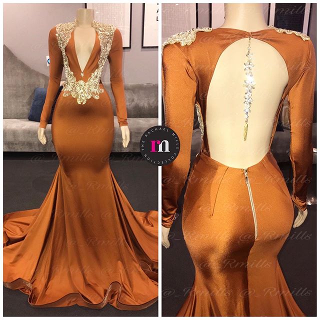 2020 New Brown Prom Dresses Deep V Neck Sexy Long Sleeves Evening Gowns With Applique Beaded Crystal Pageant Dress Backless Prom Gown, Water melon 
2020 New Brown Prom Dresses Deep V Neck Sexy Long Sleeves Evening Gowns With Applique Beaded Crystal Pageant Dress Backless Prom Gown, Water melon
