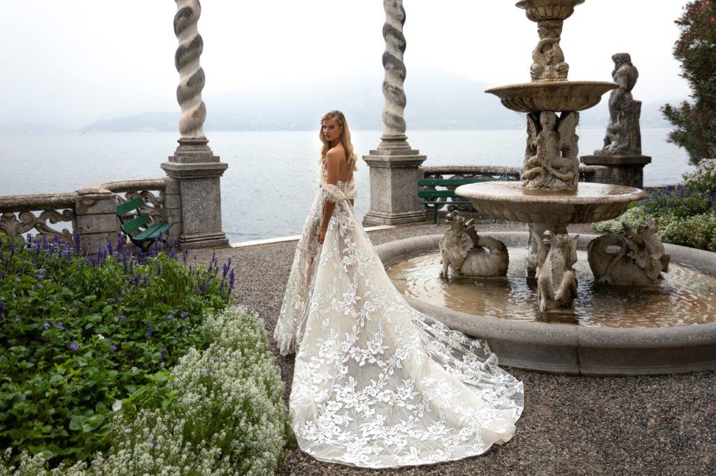 julie vino wedding dresses off the shoulder lace appliqued sweep train beach boho bridal gowns backless vestido de novia