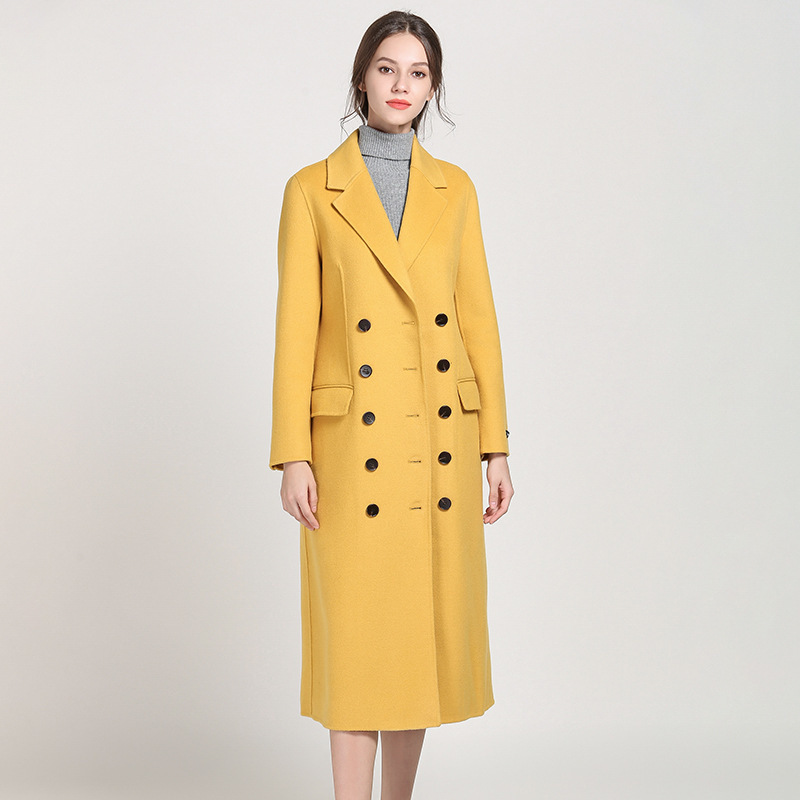 Wool Coat Female Spring Autumn Jacket Women Clothes 2020 Korean Elegant Long Woolen Coats Women Tops Casaco Feminino ZT2241, Yellow
Wool Coat Female Spring Autumn Jacket Women Clothes 2020 Korean Elegant Long Woolen Coats Women Tops Casaco Feminino ZT2241, Yellow