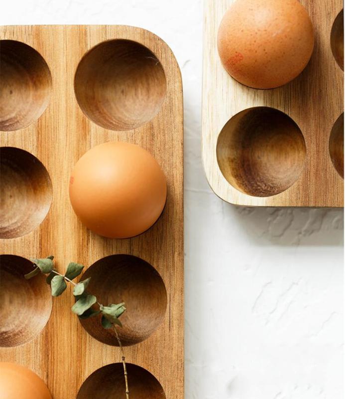 Solid Wood Egg Storage Box Japanese Style Wooden Double Row Eggs Holder Home Organizer Rack Kitchen Decor Accessories
Solid Wood Egg Storage Box Japanese Style Wooden Double Row Eggs Holder Home Organizer Rack Kitchen Decor Accessories