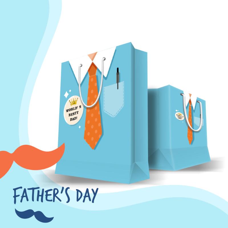 50pcs/lot Happy Father's Day Gift Paper Packaging Cardboard Paper Gift Bag With Cotton Handle
50pcs/lot Happy Father's Day Gift Paper Packaging Cardboard Paper Gift Bag With Cotton Handle