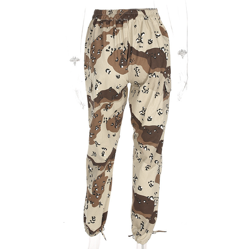 Leopard Camouflage Cargo 2019 Women Street Joggers Camo Sweatpants Femme Pantalons Hip Hop Clothes Track Pants Mujer C19040801