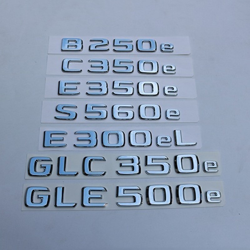 For Mercedes Benz W205 S205 B250e C300e C350e E350e S560e E300el GLC350e GLE500e Emblem Rear Trunk Number Letter Stickers, Chrome silver
For Mercedes Benz W205 S205 B250e C300e C350e E350e S560e E300el GLC350e GLE500e Emblem Rear Trunk Number Letter Stickers, Chrome silver