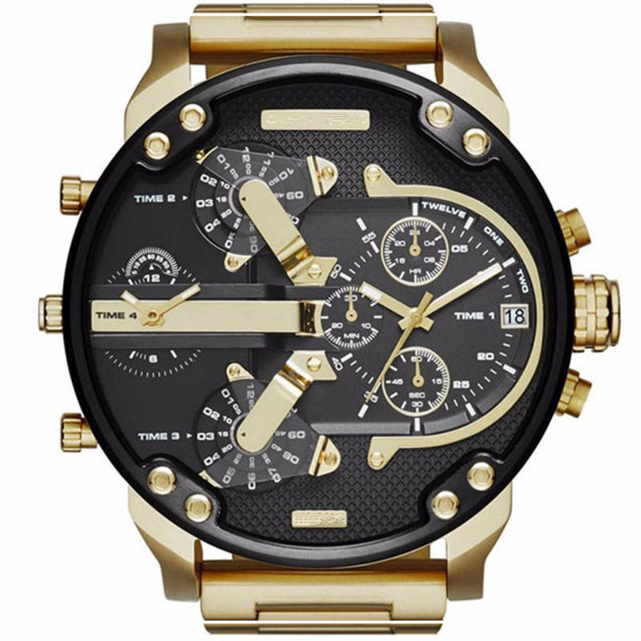 Relogio Masculino Mens Watch Sports Wristwatches Big Face Stainless Steel Quartz Analog Business Army Military Watches Gifts Clock, Gold band 73 33
Relogio Masculino Mens Watch Sports Wristwatches Big Face Stainless Steel Quartz Analog Business Army Military Watches Gifts Clock, Gold band 73 33