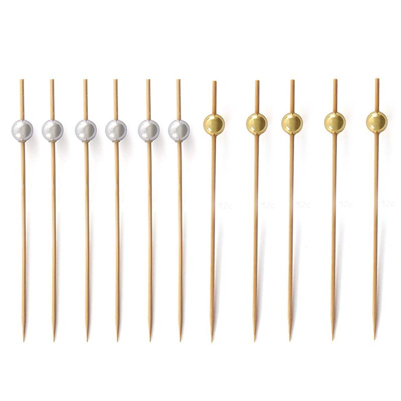 100Pcs 12cm Cocktail Picks Creative Handmade Round Beads Appetizer Picks Fruit Toothpicks Wedding Party Supplies
100Pcs 12cm Cocktail Picks Creative Handmade Round Beads Appetizer Picks Fruit Toothpicks Wedding Party Supplies