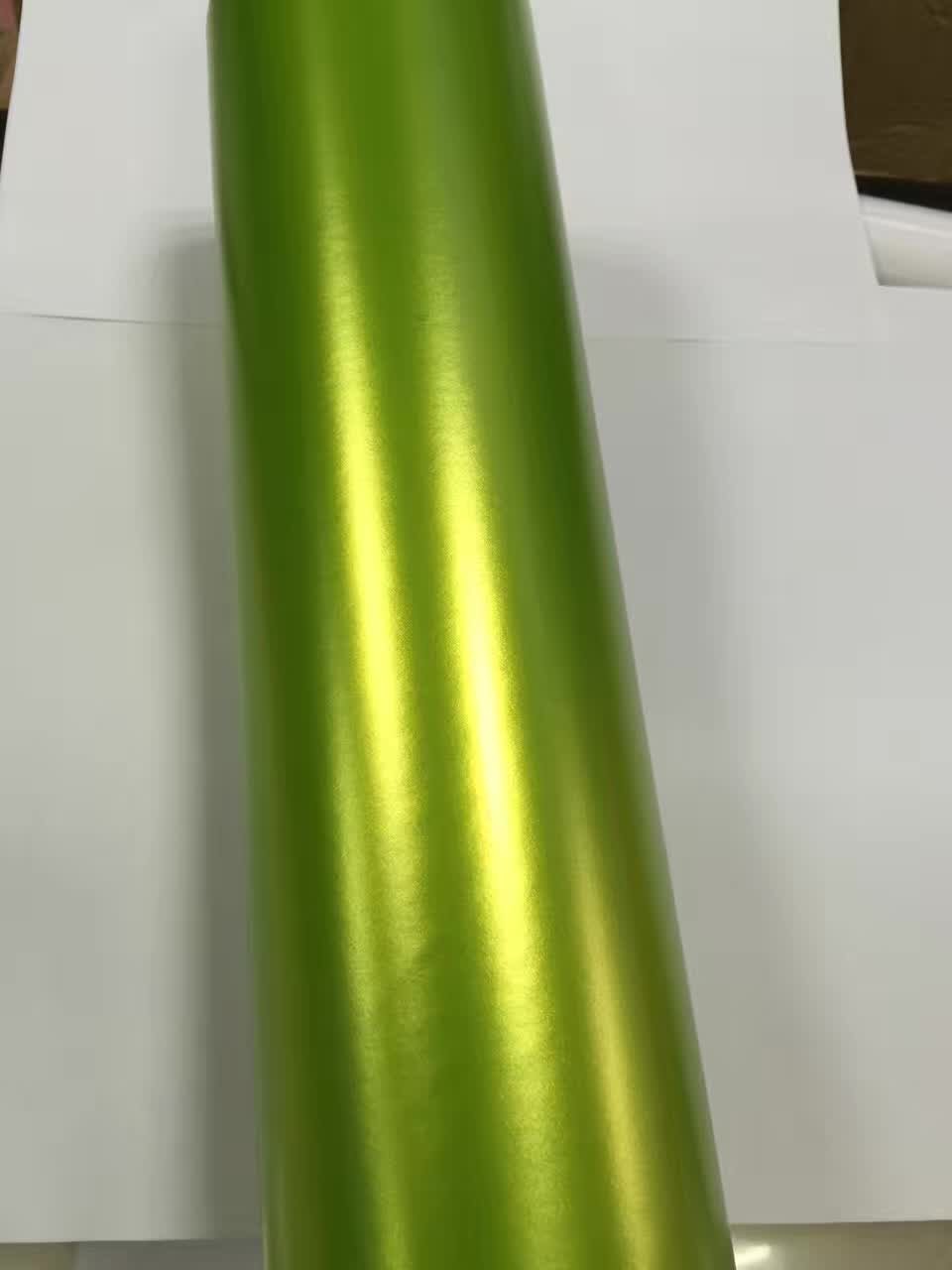 Various Colors Satin Metallic Vinyl Wrap Car Wrap film With Air bubble Free Low tack glue 3M quality series size 1.52x20m/Roll 4.98x66ft