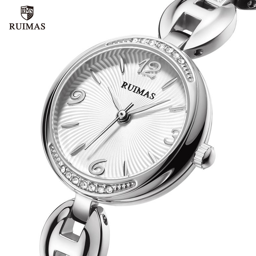 RUIMAS Luxury Quartz Watches Women Silver Bracelet Elegant Wristwatch Lady Woman Waterproof Analog Watch Relogios Feminino 596, Black
RUIMAS Luxury Quartz Watches Women Silver Bracelet Elegant Wristwatch Lady Woman Waterproof Analog Watch Relogios Feminino 596, Black