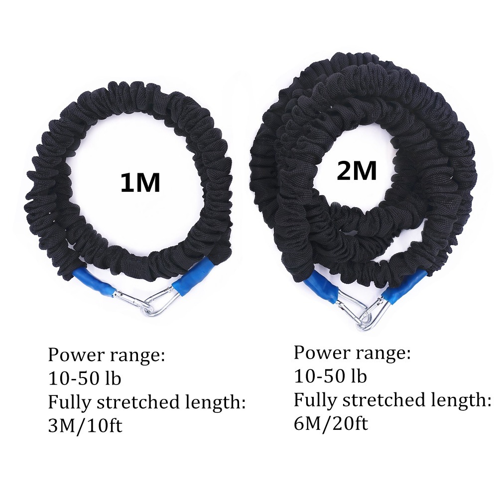 Resistance Bungee Band with Adjustable Neoprene Belt for Running Training Workout Speed Agility Strength Basketball and Football T191224