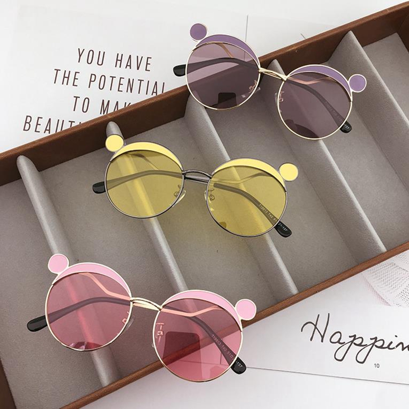 Kids Sunglasses Boys Fashion Sun Glasses Metal Frame Girls Eyeglasses UV400 Beach Children Eyewear Kid Gifts 6 Colors DW5302 Z260305