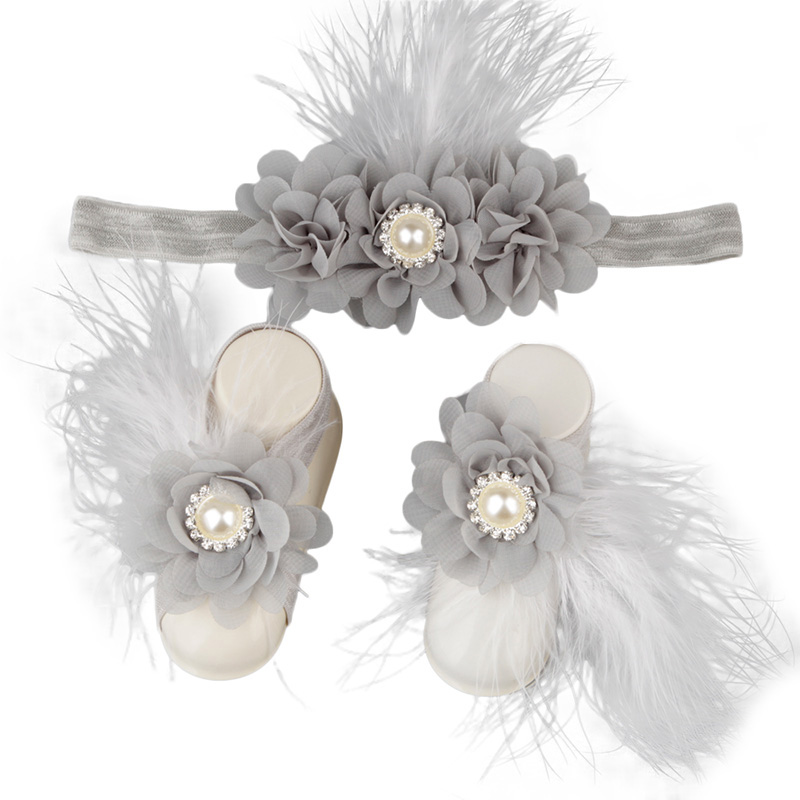 Baby Girls Flower Sandal Headband Elastic Hairband & Toddler Barefoot Sandals 1 Pair Infant Photo Prop Set
Baby Girls Flower Sandal Headband Elastic Hairband & Toddler Barefoot Sandals 1 Pair Infant Photo Prop Set