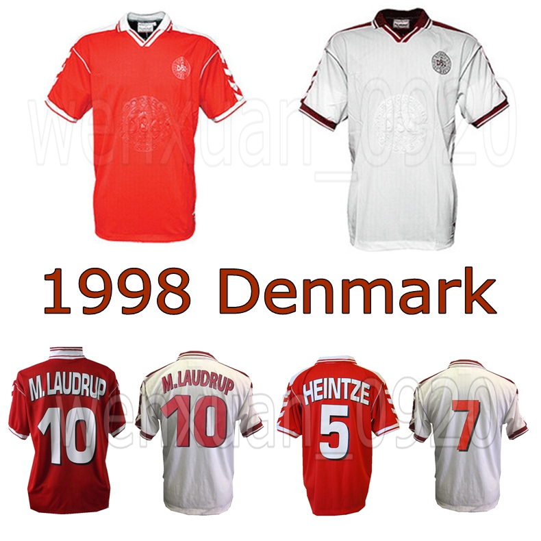 1998 Denmark world cup retro soccer jersey 98 00 Denmark national team SCHMEICHEL LAUDRUP HELVEG HEINTZE vintage classic football shirt, Black;yellow
1998 Denmark world cup retro soccer jersey 98 00 Denmark national team SCHMEICHEL LAUDRUP HELVEG HEINTZE vintage classic football shirt, Black;yellow
