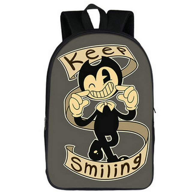 Happy backpack Bendy and Ink Machine day pack Keep smiling school bag Print packsack Quality rucksack Sport schoolbag Outdoor daypack, Black
Happy backpack Bendy and Ink Machine day pack Keep smiling school bag Print packsack Quality rucksack Sport schoolbag Outdoor daypack, Black