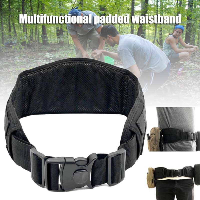 Outdoor Multi-function Belt Padded Load-bearing MOLLE Belt Waist Hanging ALS88, Black
Outdoor Multi-function Belt Padded Load-bearing MOLLE Belt Waist Hanging ALS88, Black