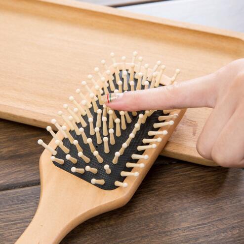 5pcs Comb Hair Care Brush Massage Wooden Spa Massage Comb 2 Color Antistatic Hair Head Promote Blood Circulation