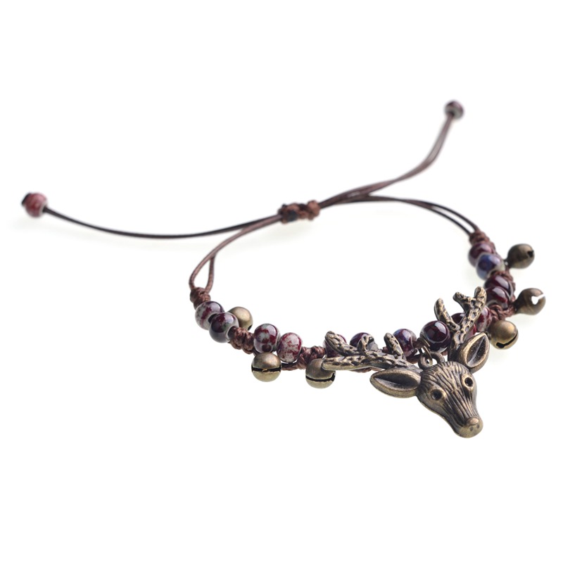 Crack glaze forest retro small elk bracelet female fashion popular new product