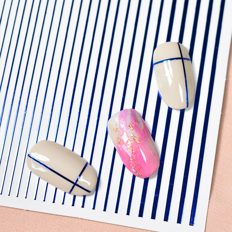 1 Sheet Nail Sticker Gold Silver Stripe Lines 3D Metal Strip Tape Multi-size Adhesive Nail Decoration Sticker DIY Stickers, Pattren 29
1 Sheet Nail Sticker Gold Silver Stripe Lines 3D Metal Strip Tape Multi-size Adhesive Nail Decoration Sticker DIY Stickers, Pattren 29