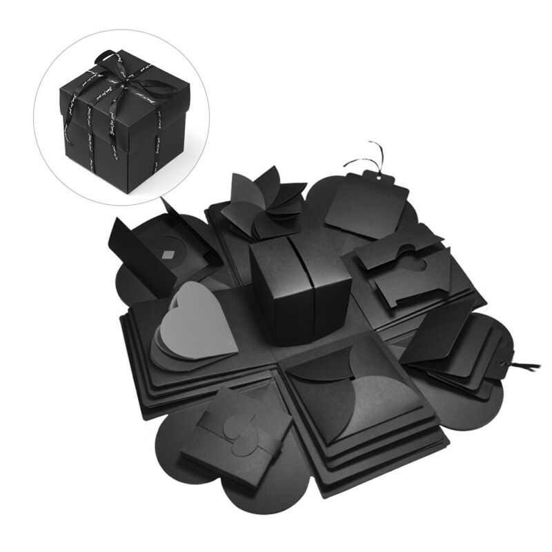 Creative Explosion Photo Bomb Box DIY Scrapbook Hexagonal Love Note Exploding Box Festival Birthday Surprise Gift