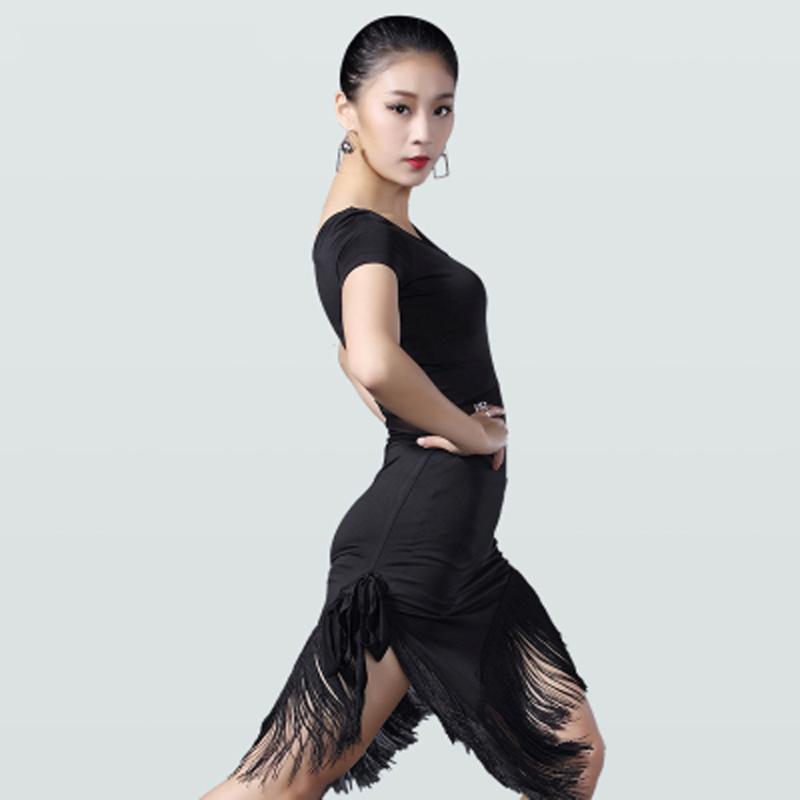 Latin dance clothes female adult new tassel dress dance clothes short sleeve sexy competition practice, Black
Latin dance clothes female adult new tassel dress dance clothes short sleeve sexy competition practice, Black