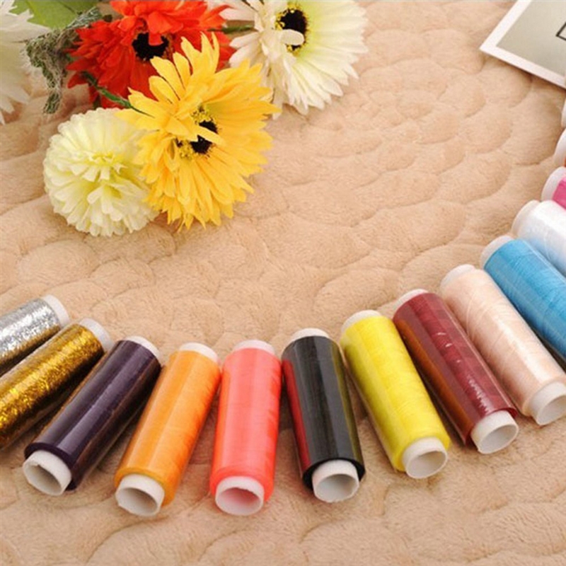 Mixed Colors Polyester Spool Sewing Thread Hand Machine Sewing Roll Durable Polyester, As picture
Mixed Colors Polyester Spool Sewing Thread Hand Machine Sewing Roll Durable Polyester, As picture