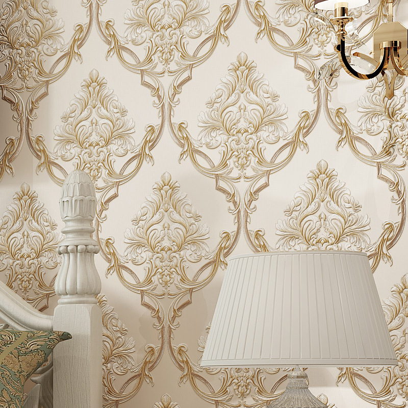 European style Gorgeous big flower 3d wallpaper elegant living room bedroom sitting room TV sofa background wallpaper home wall decor