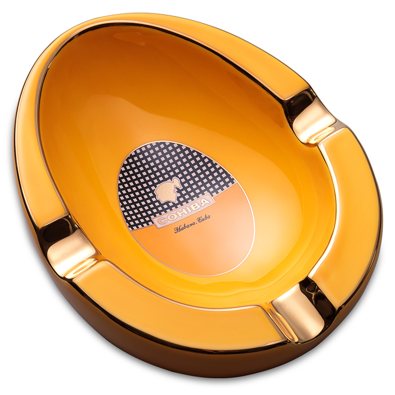 COHIBA ceramic cigar ashtray large diameter smoke trough cigar holder AS-410 T200111
COHIBA ceramic cigar ashtray large diameter smoke trough cigar holder AS-410 T200111