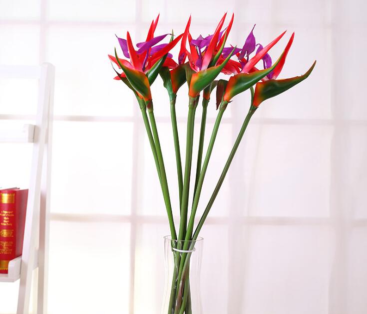 Artificial Plastic Bird Of Paradise Fake Flower Decorative Artificial Flowers Bridal Party Wedding Garden Home Decor