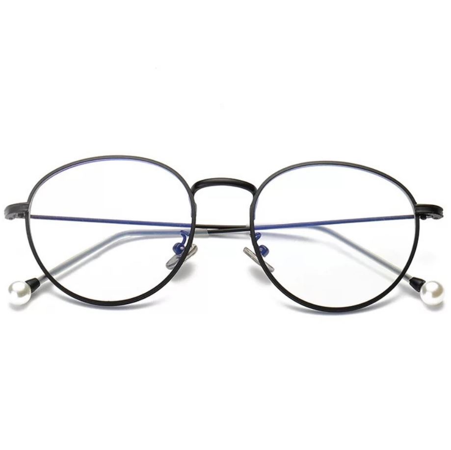 Wholesale-Anti-blue Light Pearl glasses Metal Simple Stylish Sunglassess Five Choices Protect the Eyes Decorations Glasse