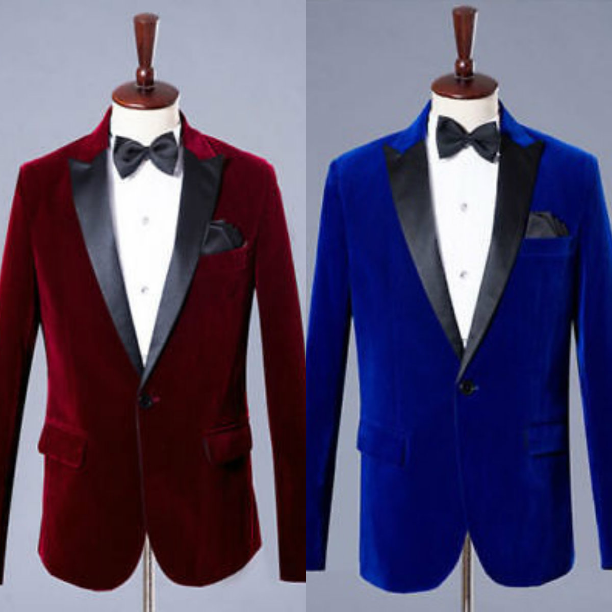 2019 Handsome Mens Designer Jackets Black Peaked Lapel Slim Fit Suits Groom Tuxedos Customized Mens velvet Coats