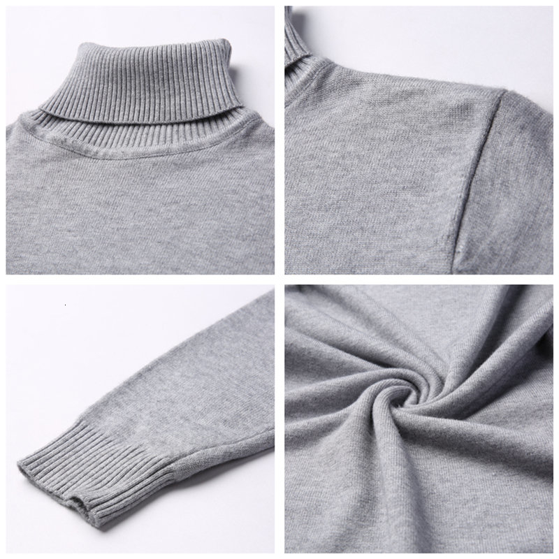 COODRONY Mens Sweaters Cashmere Cotton Sweater Men Soft Knitwear Pull Homme Winter Thick Warm Turtleneck Wool Pullover Men 91011 SH190930