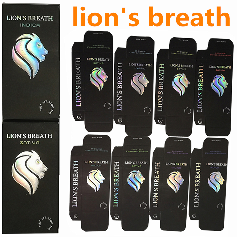 Lions Breath Vape Cartridges 510 Thread Battery 0.8ml 1.0ml Ceramic Coil 1.8mm Thick Oil Carts Empty Cartridges Packaging
Lions Breath Vape Cartridges 510 Thread Battery 0.8ml 1.0ml Ceramic Coil 1.8mm Thick Oil Carts Empty Cartridges Packaging