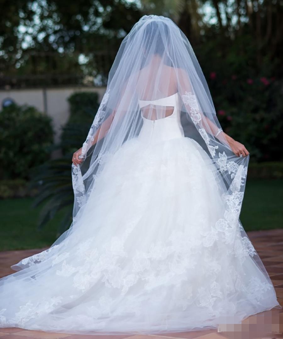 Princess Ball Dresses Sweetheart Necke Tulle Hollow Back Sweep Train Wedding Gown Custom Made Vestido De Novia