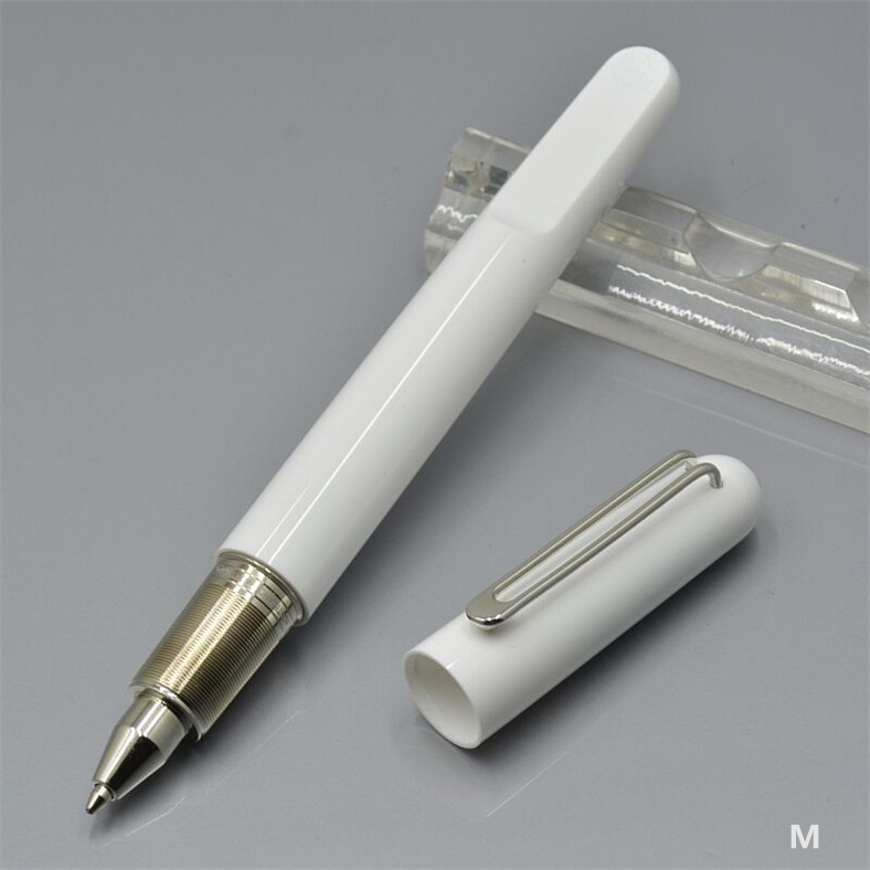 Promotion Black M Roller Ball Pen business office stationery Magnetic closing cap ball pens gift No Box