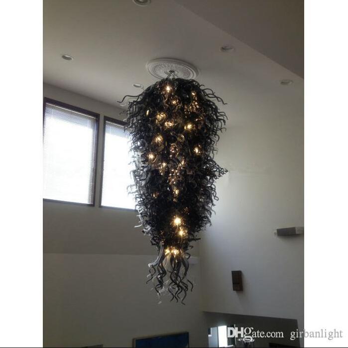 Custom Made Hand Blown Black Glass Chandelier Light Villa Decor Modern Art Glass LED Bulbs Italian Style Designed Chandelier
Custom Made Hand Blown Black Glass Chandelier Light Villa Decor Modern Art Glass LED Bulbs Italian Style Designed Chandelier