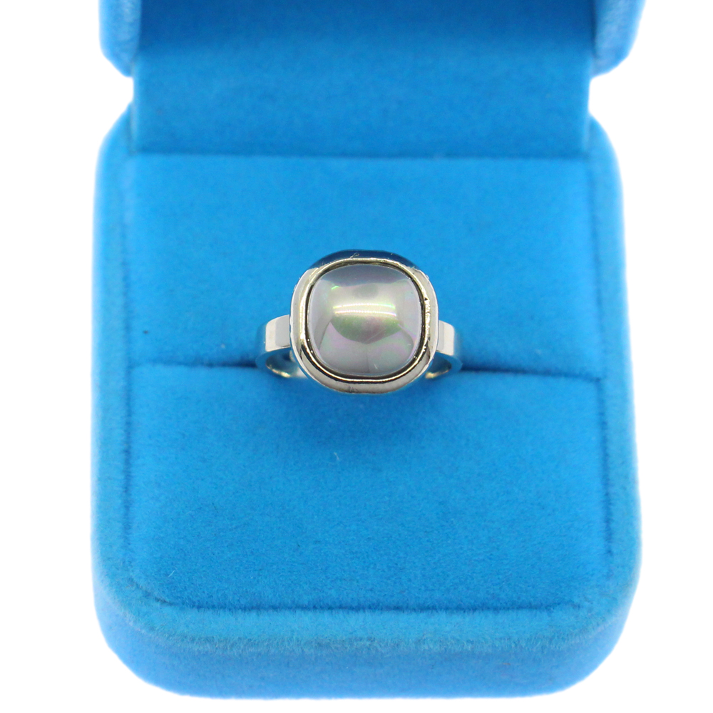 Fashionable natural shell jewelry originality delicate 6 colors square shell copper rings female charm jewelry