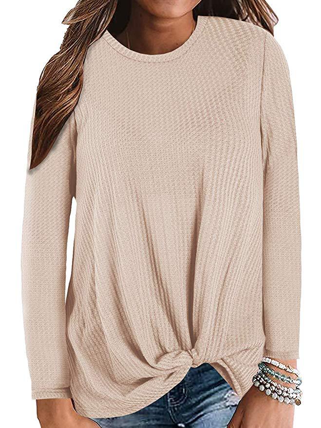 Spot 2021 European Spring and Autumn Fashion Casual Long Sleeve Solid Color Round Neck Street Knitwear Support Mixed Batch