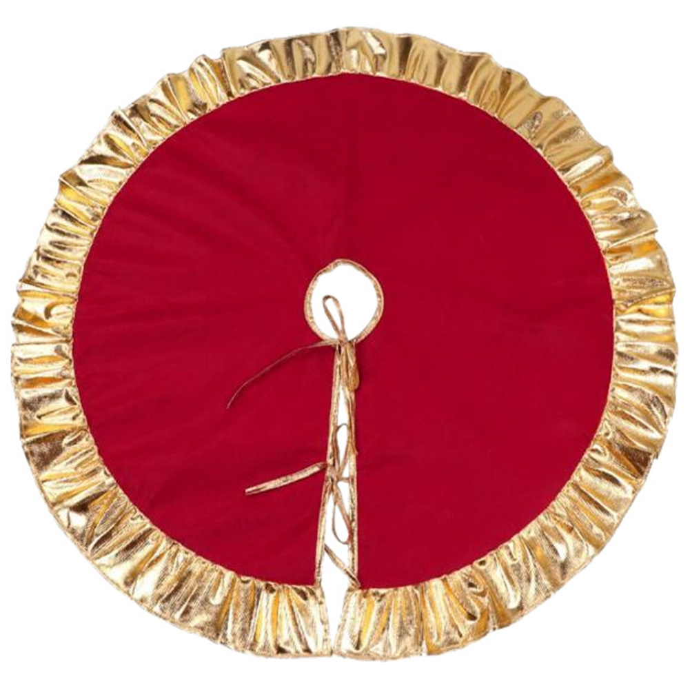 1pc 90cm Non-Woven Fabric Red Christmas Tree Skirt Aprons with Golden Ruffle Edge New Year Decorations Xmas Decoration
1pc 90cm Non-Woven Fabric Red Christmas Tree Skirt Aprons with Golden Ruffle Edge New Year Decorations Xmas Decoration