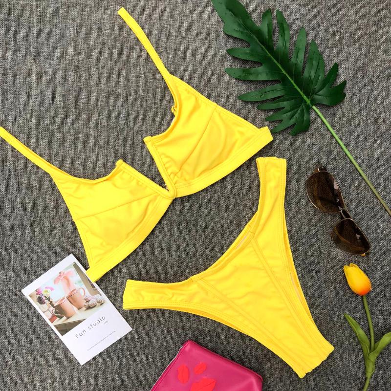 Sexy Solid Yellow Bikini 2020 Women Push Up Padded Bandage Push-up Triangle Swimwear Bathers Bathing Suit Micro Swimsuit Biquini
Sexy Solid Yellow Bikini 2020 Women Push Up Padded Bandage Push-up Triangle Swimwear Bathers Bathing Suit Micro Swimsuit Biquini